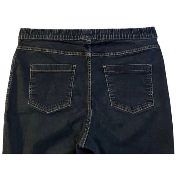 Lane Bryant Women's Dark Wash Skinny Pull-On Elastic Waist Jeans | Size 16 Avg - Picture 4 of 7